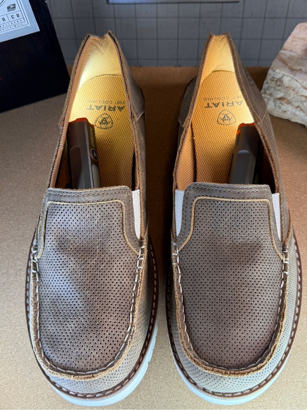 ARIAT®  |  WOMENS  |  LEATHER SLIP ON  |  NEW  | - Picture 4 of 10